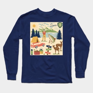 Scenic Long Lake Long Sleeve T-Shirt